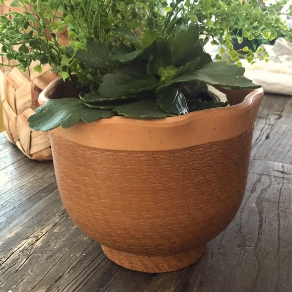 Other - VINTAGE Terracotta Flower Pot - handcrafted 🪴